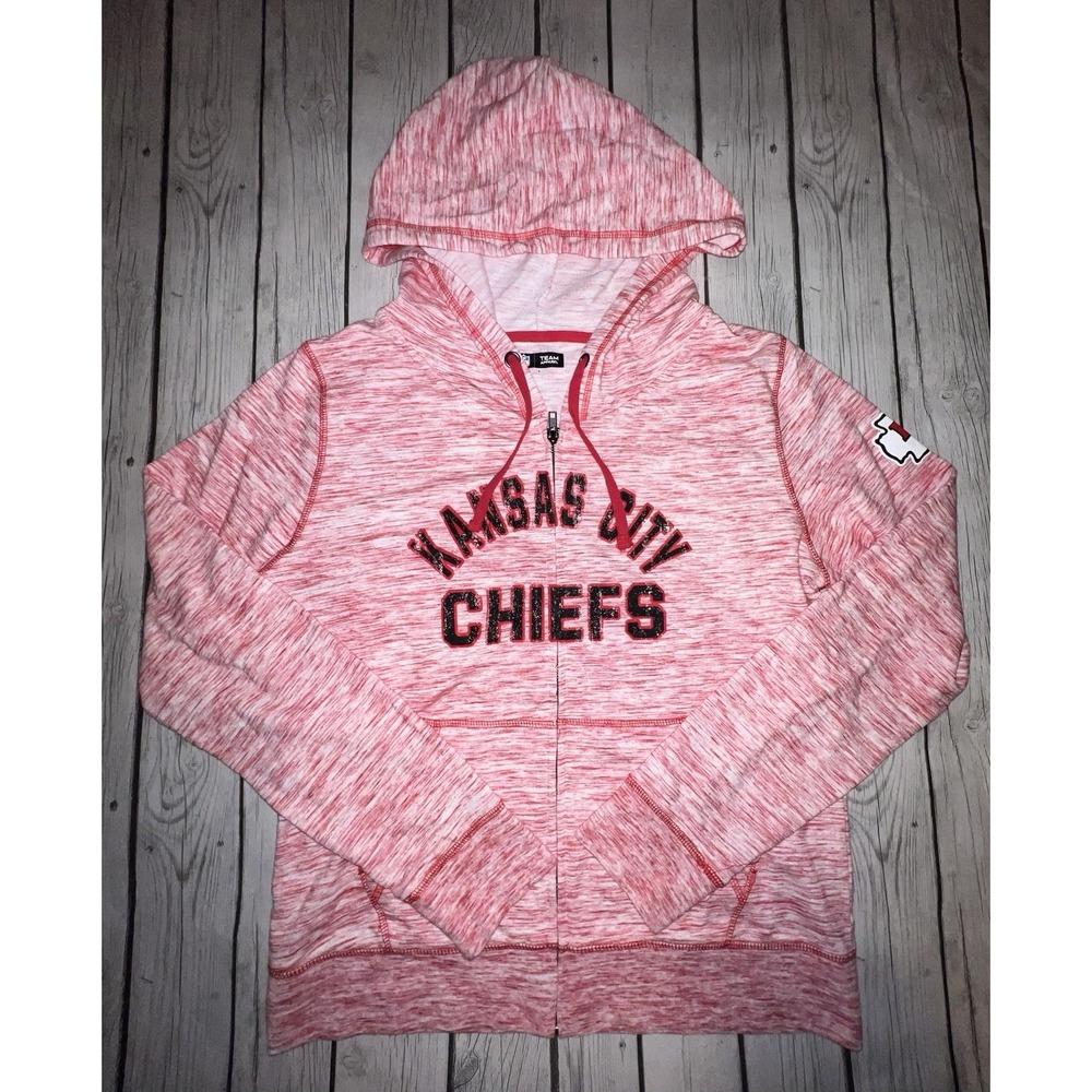 Kansas City Chiefs Hoodie Adult Size L Red NFL Team Apparel  Full Zip